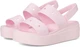 Жіночі Сандалі Бруклін crocs brooklyn low wedge Pink (42-43, яскраво рожевий) - изображение 1