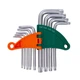 Ключі TORX 9шт T10-T50мм CrV (короткі з отвором) GRAD (4022275) - зображення 2