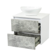 Тумба зі стільницею Vivia Loft Ш2 60 см, бетон, підвісна, МДФ/ЛДСП - изображение 4