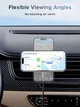 Автодержатель для телефона с беспроводной зарядкой UGREEN W758 Magnetic 25W Qi2.2 Starlight Blue (UGR-55967) - изображение 8