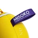 Игрушка для собак MISOKO мяч надувной в форме мяча для регби фиолетовый с желтым 41 см - изображение 2