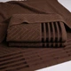 Набор махровых полотенец SOFT 3шт GM Textile 40х70см, 50х90см, 70х140см 500г/м2 (Коричневый) - изображение 7