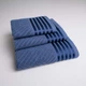 Набор махровых полотенец SOFT 3шт GM Textile 40х70см, 50х90см, 70х140см 500г/м2 (Синий) - изображение 1
