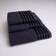 Набор махровых полотенец SOFT 3шт GM Textile 40х70см, 50х90см, 70х140см 500г/м2 (Графитовый) - изображение 1