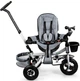 Rowerek trójkołowy EcoToys Delux JM-068-17 Szary (5903769970636) - obraz 7
