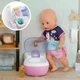 Інтерактивний туалет для ляльок BABY born 36–43 см зі звуком та аксесуарами, рожевий (SKU-182) - зображення 10