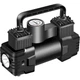 Автомобільний компресор U&P Halfsun SCK619 Black 12В 50 л хв 150 PSI насос для шин автостоп LED ліхтар автомобільний компресор для авто позашляховика накачування коліс мячів човнів матраців компактний повітряний насос з насадками - изображение 1