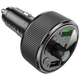 FM трансмиттер Bluetooth 30Вт 2xUSB Type-C для автомобиля черный Hoco TRM-516 - изображение 4