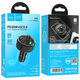 FM трансмиттер Bluetooth 30Вт 2xUSB Type-C для автомобиля черный Hoco TRM-516 - изображение 7