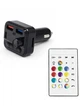 FM трансмиттер автомобильный модулятор с Bluetooth RGB подсветкой пультом дистанционного управления быстрой зарядкой PD Type-C USB hands-free для авто 30 Вт - изображение 7
