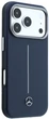 Чохол для смартфона Mercedes-Benz Leather Semi Wrap Iconic Line MagSafe для Apple iPhone 17 Pro Navy Blue (3666339617813) - зображення 5