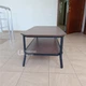 Столик журнальный 120×60 см из ламинированной ДСП и металлическим каркасом, кофейный стол с нижней полкой в стиле лофт для книг, декора, журналов и бытовых вещей для гостиной, спальни и офиса Темный Орех, E-5339-DarkWalnut - изображение 5