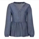 Блузка из лиоцелла для женщины Esmara Lyocel (TENCEL™) 342751 36(S) темно-синий - изображение 1