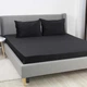 Простынь на резинке велюровая ТЕП 160*200*25 черная - изображение 3