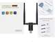 USB Wi-Fi адаптер AC1300 1300 Мбіт/с, USB 3.0, Dual Band 2.4/5 ГГц, 2 антени 5 dBi, MU-MIMO, для ПК та ноутбука, Windows 11/10/8/7, Mac OS - зображення 7