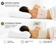 Ортопедическая подушка с эффектом памяти для сна Memory Foam. Эргономичная, двухуровневая, съемный чехол. - изображение 4
