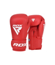 Боксерські рукавиці RDX BOXING GLOVES AS2 12 унцій, червоно-білий - зображення 1