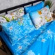 Комплект постельного белья Moon&Star Бязь Gold Люкс Azure Garden Полуторный 143х210 наволочки 2х70х70 (MS-820013177) - изображение 6