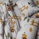 Комплект постельного белья Moon&Star Бязь Gold Люкс Savanna Gray King Size 220x240 наволочки 4х50х70 (MS-820015053) - изображение 7