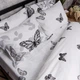 Комплект постельного белья Moon&Star Ranforce Elite Silver Butterflies Полуторный 143х210 наволочки 2х50х70 (MS-820016606) - изображение 6