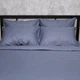 Комплект постільної білизни Moon&Star Satin Stripe Ocean Steel євро 200х220 наволочки 4х70х70 (MS-820017094) - зображення 3