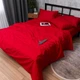 Комплект постельного белья Moon&Star Сатин Premium Red Velvet Евро 200х220 наволочки 2х50х70 (MS-820016776) - изображение 5