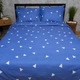 Комплект постельного белья Moon&Star Микросатин Premium Pure Indigo King Size 220x240 наволочки 2х40х60 (MS-820016170) - изображение 2