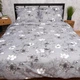 Комплект постільної білизни Moon&Star Мікросатин Premium Silver Flowers Полуторний 143х210 наволочки 2х40х60 (MS-820016290) - зображення 2