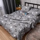 Комплект постільної білизни Moon&Star Мікросатин Premium Silver Flowers Полуторний 143х210 наволочки 2х40х60 (MS-820016290) - зображення 5