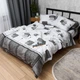 Комплект постільної білизни Moon&Star Бязь Gold Люкс Urban Grey Полуторний Євро 160х220наволочки 4х70х70 (MS-820015424) - зображення 5