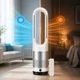Мобільний безлопатевий вентилятор Germatic LED 1200W Кондиціонер підлоговий 2в1 з обігрівом та охолодженням AM-018JR сенсор, пульт ДК, автоповорот 80 - изображение 3