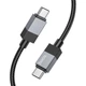 Кабель HOCO X110 Honorific Type-C Type-C PD 60W 1 м чорний - зображення 1