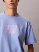 Футболка хлопковая женская Calvin Klein 403603766 L Голубая (1159931911) - изображение 5