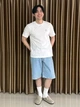 Футболка хлопковая оверсайз длинная женская Uniqlo 251753516 XL Белая (1159865375) - изображение 3