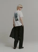 Футболка хлопковая оверсайз длинная женская Uniqlo 251753516 XL Белая (1159865375) - изображение 9