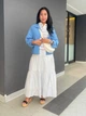 Поло женское Uniqlo 476921315 S Белый/Голубой (1159863058) - изображение 5