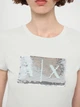 Футболка хлопковая женская Armani Exchange 198844544 2XL Зеленая (1159865394) - изображение 7