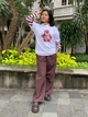 Поло женское Uniqlo 816037658 S Коричневый/Розовый (1159863067) - изображение 15