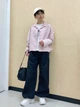 Футболка хлопковая оверсайз короткая женская Uniqlo 956028825 XL Белая (1159870267) - изображение 9