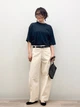 Футболка хлопковая оверсайз женская Uniqlo 20827268 XS Черная (1159874175) - изображение 3
