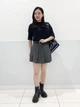 Футболка хлопковая оверсайз женская Uniqlo 20827268 XS Черная (1159874175) - изображение 7