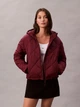 Куртка демисезонная с капюшоном женская Calvin Klein 418639714 XS Бордовая (1159916653) - изображение 1