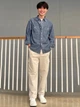 Рубашка джинсовая женская Uniqlo 728297419 XL Синяя (1159906805) - изображение 9