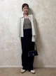 Рубашка женская Uniqlo 233245740 XL Бежевая (1159923002) - изображение 6