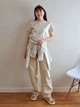 Рубашка женская Uniqlo 233245740 XL Бежевая (1159923002) - изображение 8