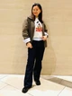 Футболка хлопковая оверсайз длинная женская Uniqlo 809878 L Серая (1159925540) - изображение 5