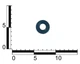 Сальник штока выбора передач КПП ВАЗ 2108-15, 16х30.5х12 мм, (NBR-440 обрез. синий), усиленный н/о - изображение 2