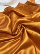 Ткань Атлас двусторонний Морковный - изображение 7