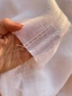 Білий тюль льон з вишивкою 5м - зображення 3