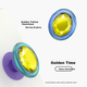 PopSockets [Finger Treasure] Подставка для телефона PopSockets Bubble, выдвижная подставка с защитой от падения и клейким кольцом-зажимом, Golden Time - изображение 4